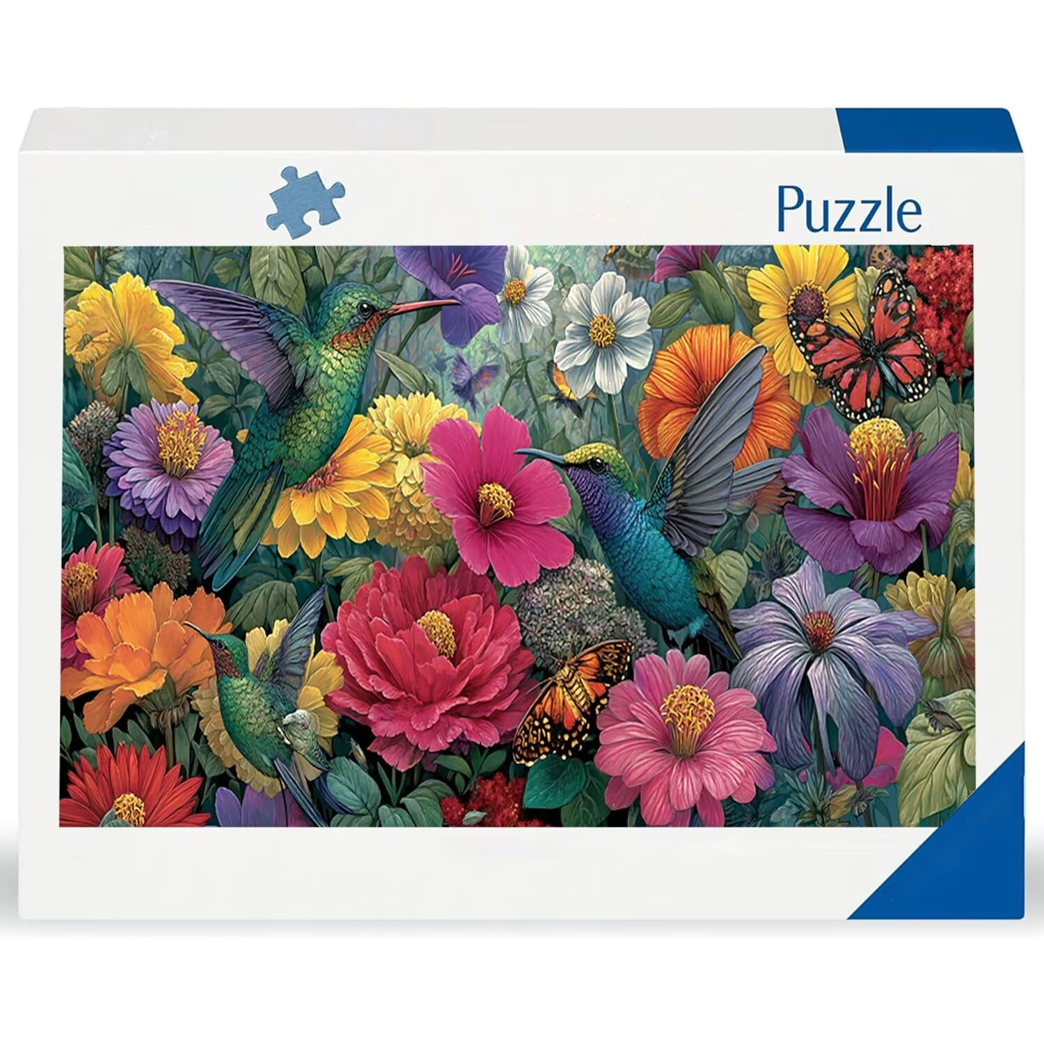 Puzzle 1692 Puzzle Erwachsene, EIN Herausforderndes Rätsel, Puzzles-Geschenk 179x31cm, Puzzlespiele für Die Ganze Familie, Geschenke für Frauen, Geschenke für Männer, Thema: Garten Kolibri j-497