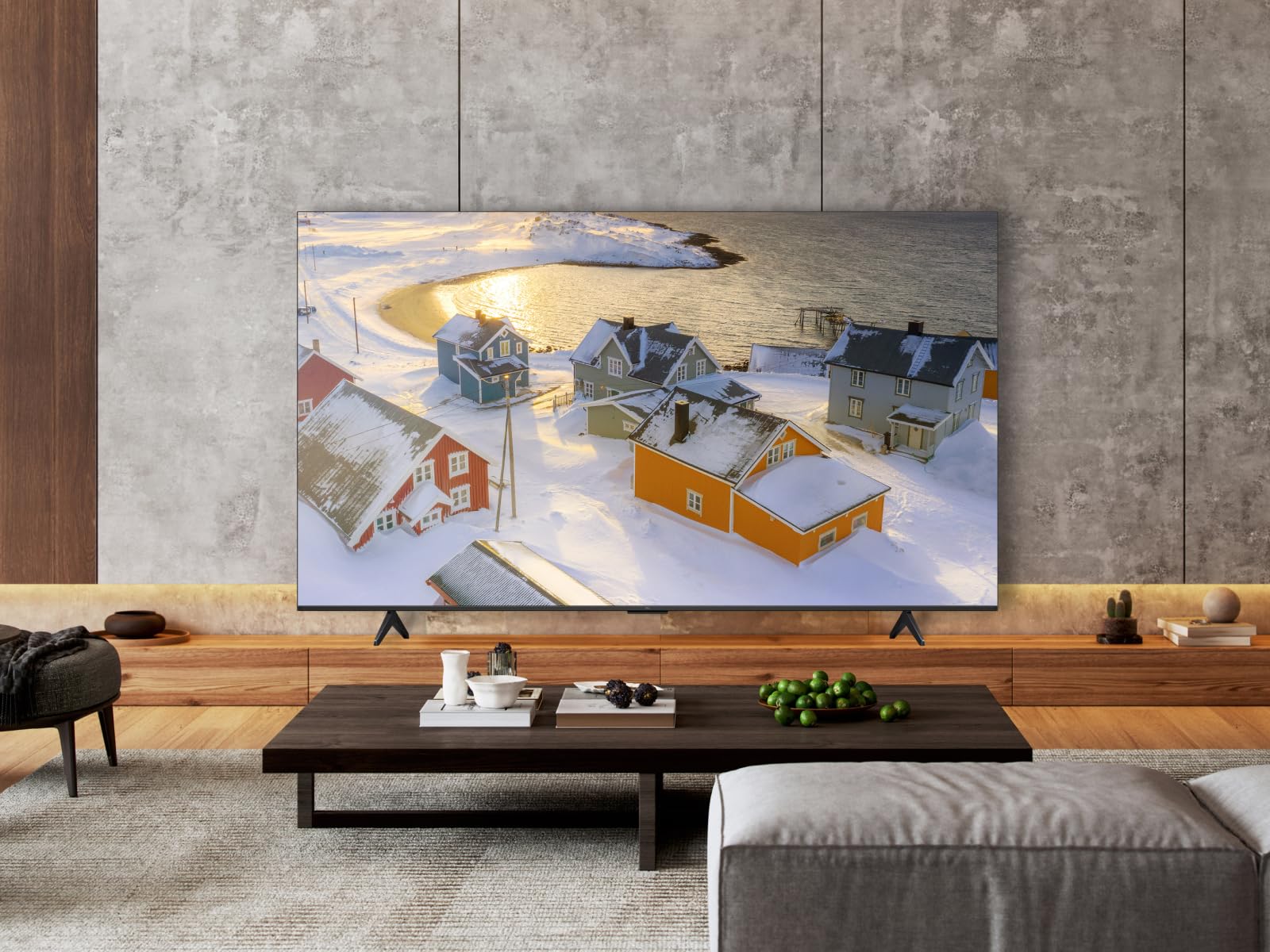 TCL 55T69C Televisor 55 Pulgadas QLED 4K Smart TV, Game Master 120Hz, Dolby Vision y Atmos, VRR y ALLM, HDMI 2.1, Google TV, Motion Clarity, Alexa y Google Assistant