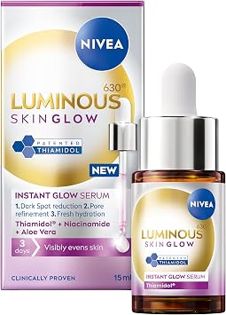 NIVEA Luminous 630 SkinGlow Instant Glow Serum, 15 ml