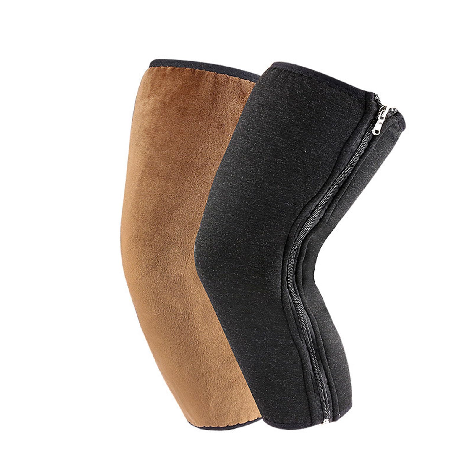 Ginocchiere per moto, Design a collo morbido e traspirante 40 cm/50 cm Fodera marrone/bianca 1 paio fodera bianca 40 cm(Brown Lining,40cm)