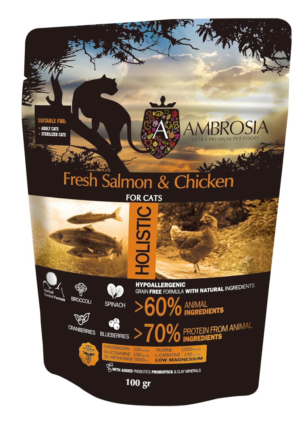 Amazon | アンブロシア キャットサーモン&チキン 1.5kg | AMBROSIA