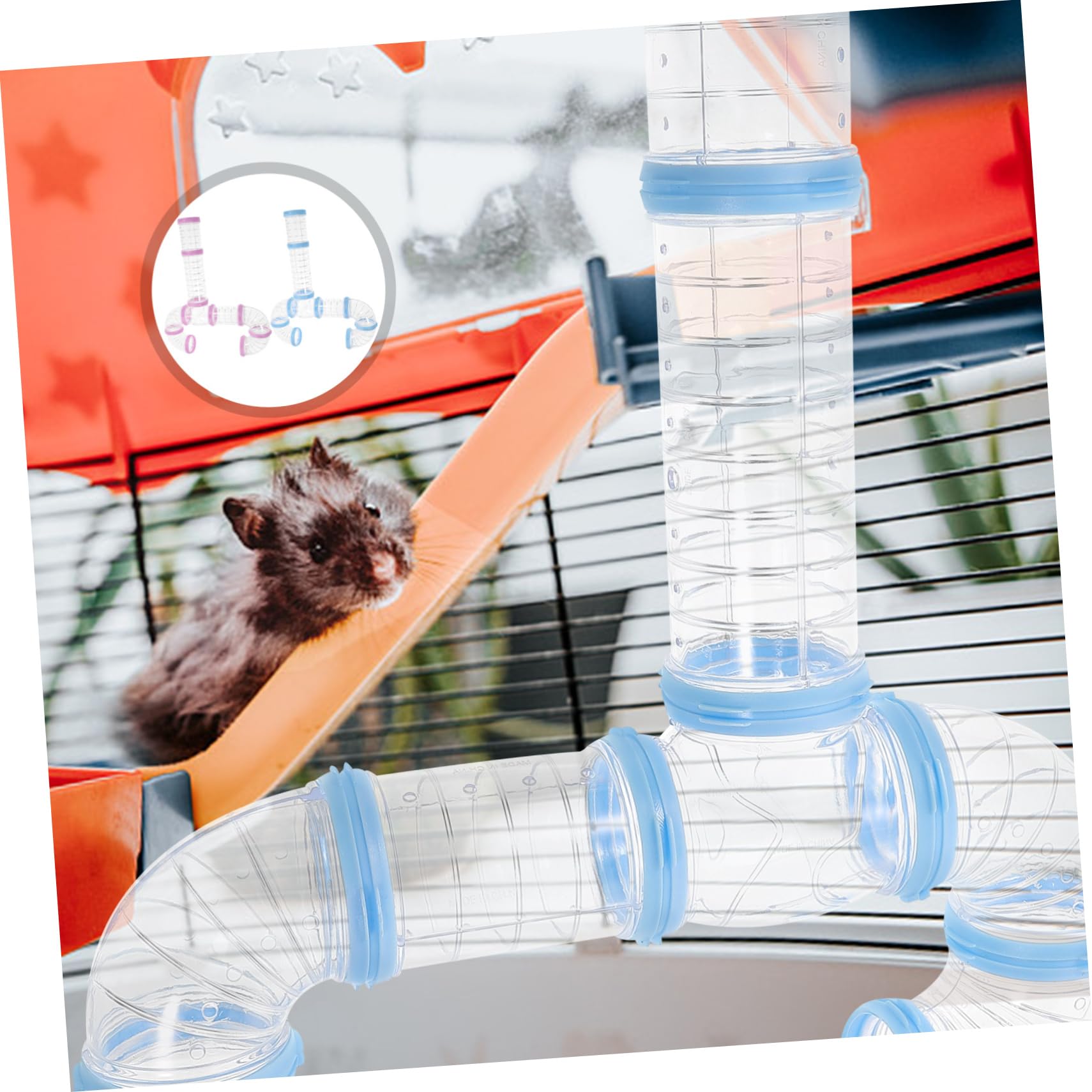 Hamstertunnel aus Kunststoff, 2 Satz Selbstgemacht Verbindungsrohre