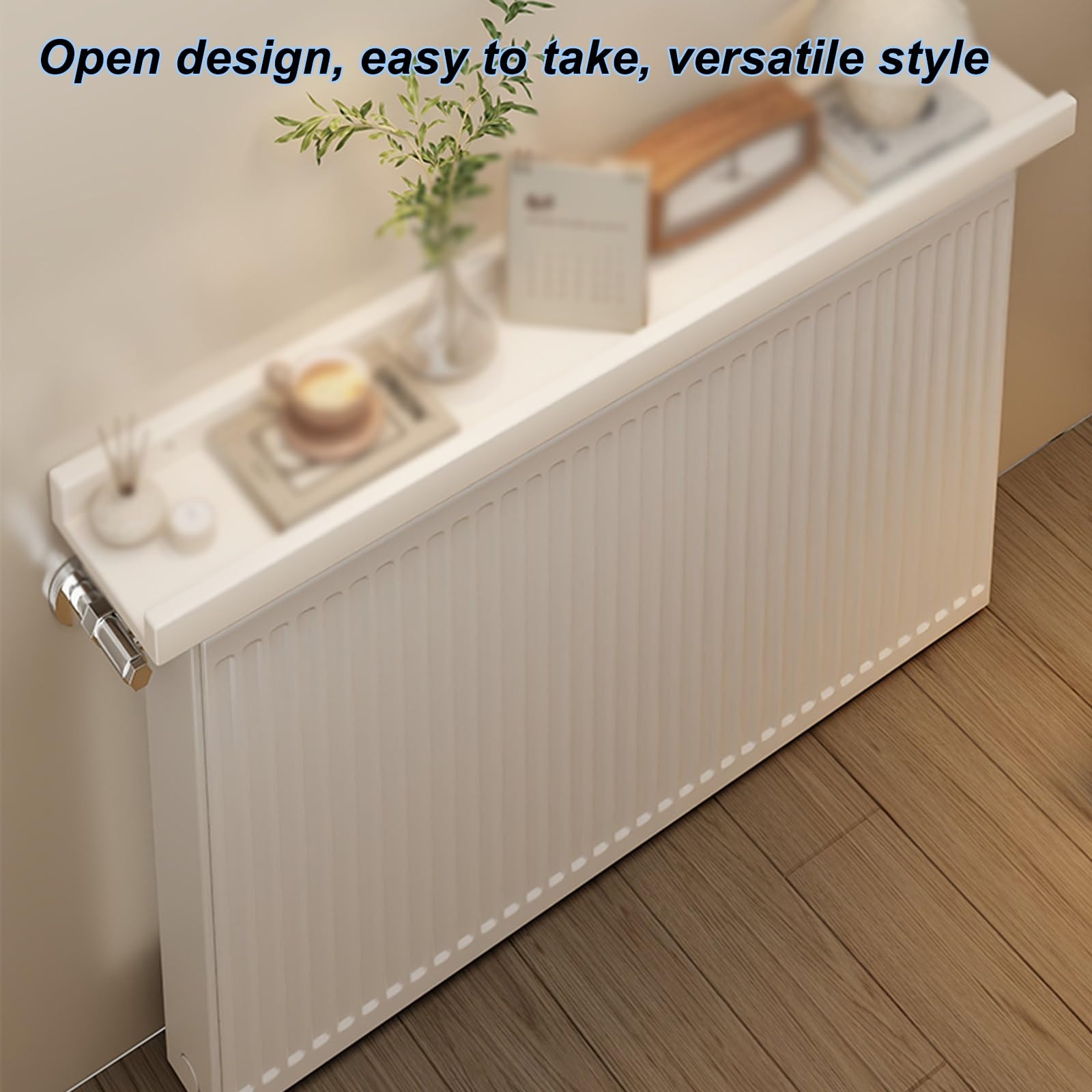 Balda Radiador para Radiador, Cubre Radiadores de Pared para el Hogar, Router Rack, Adecuado para Sala de Estar, Dormitorio, Pasillo, Oficina(Brown,60x15x4cm/24x6x1.6in)