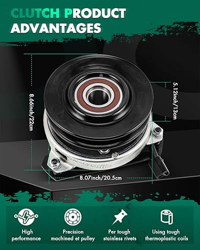 Vista 668 de SCITOO Embrague eléctrico de toma de fuerza AM119683 Compatible para Warner: 5217-35, 5217-6, 5217-7, 5217-9; para John Deere: 5217-7, AM119683