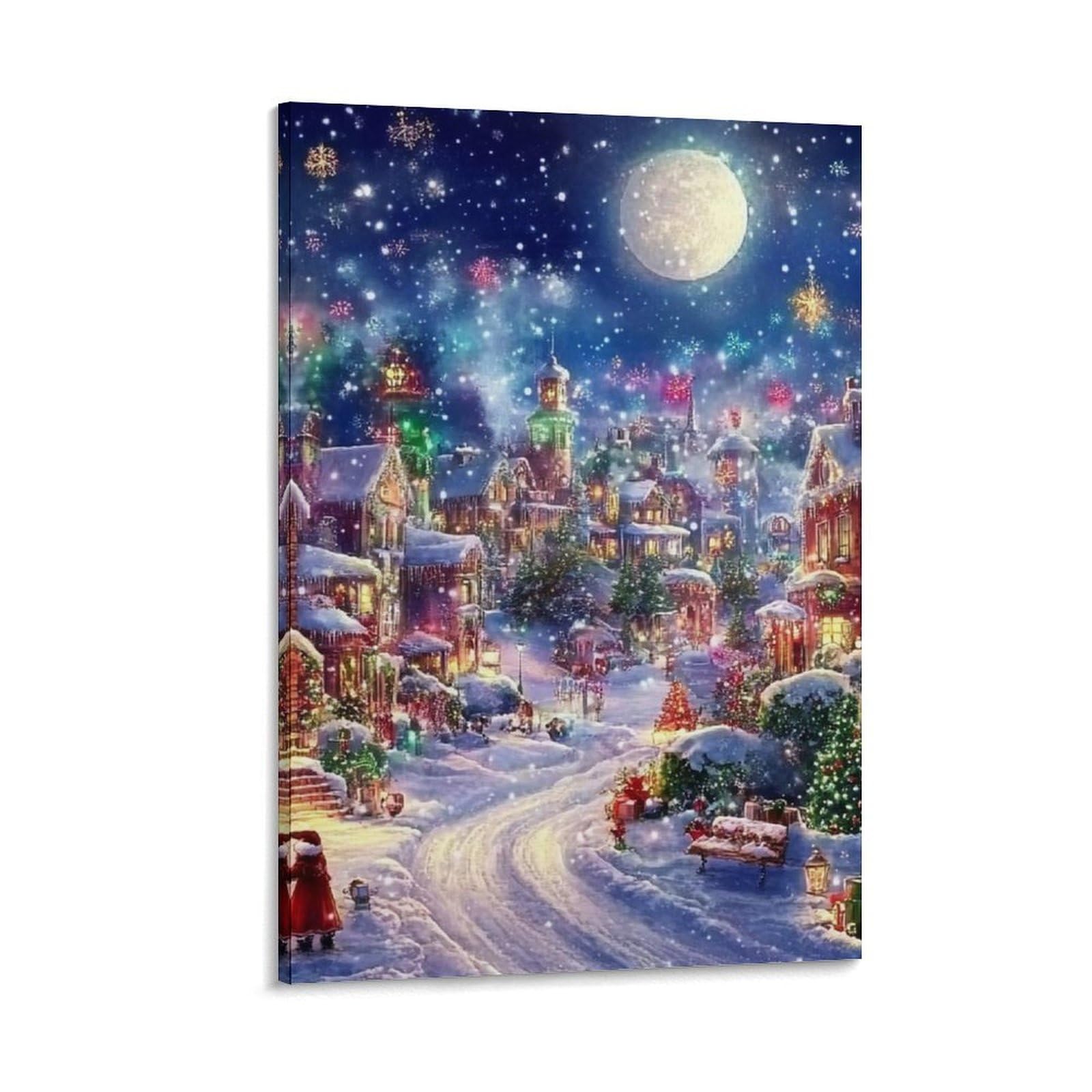 Arbre de Noël murale peinture haute définition impression toile 40x60cm - 7