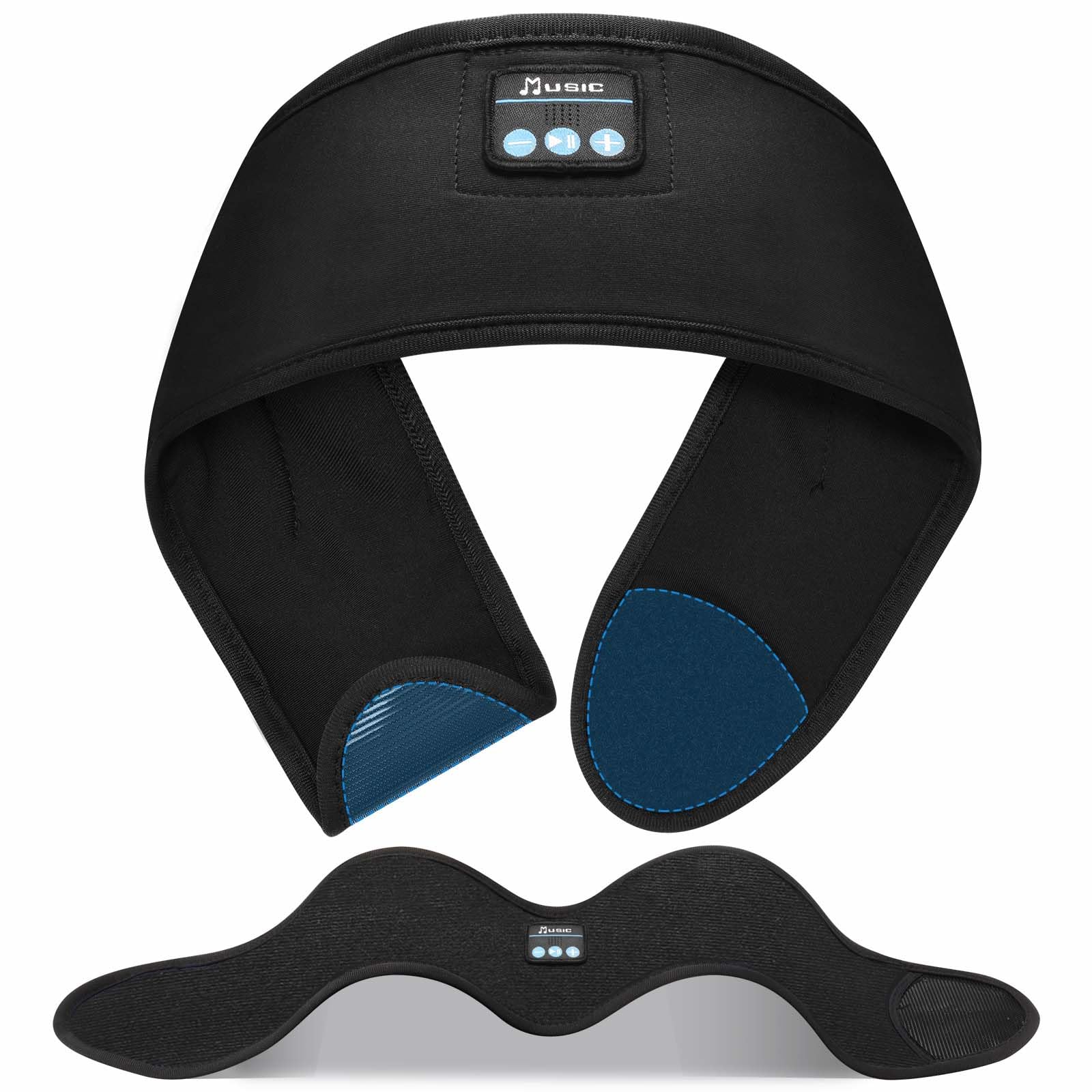 Adjustable Headband Headphones, Sleeping Headphones with Ultra-Thin Speakers, Bluetooth Headband for Side Sleepers, Yoga, Running, Workout, Travel-image-31