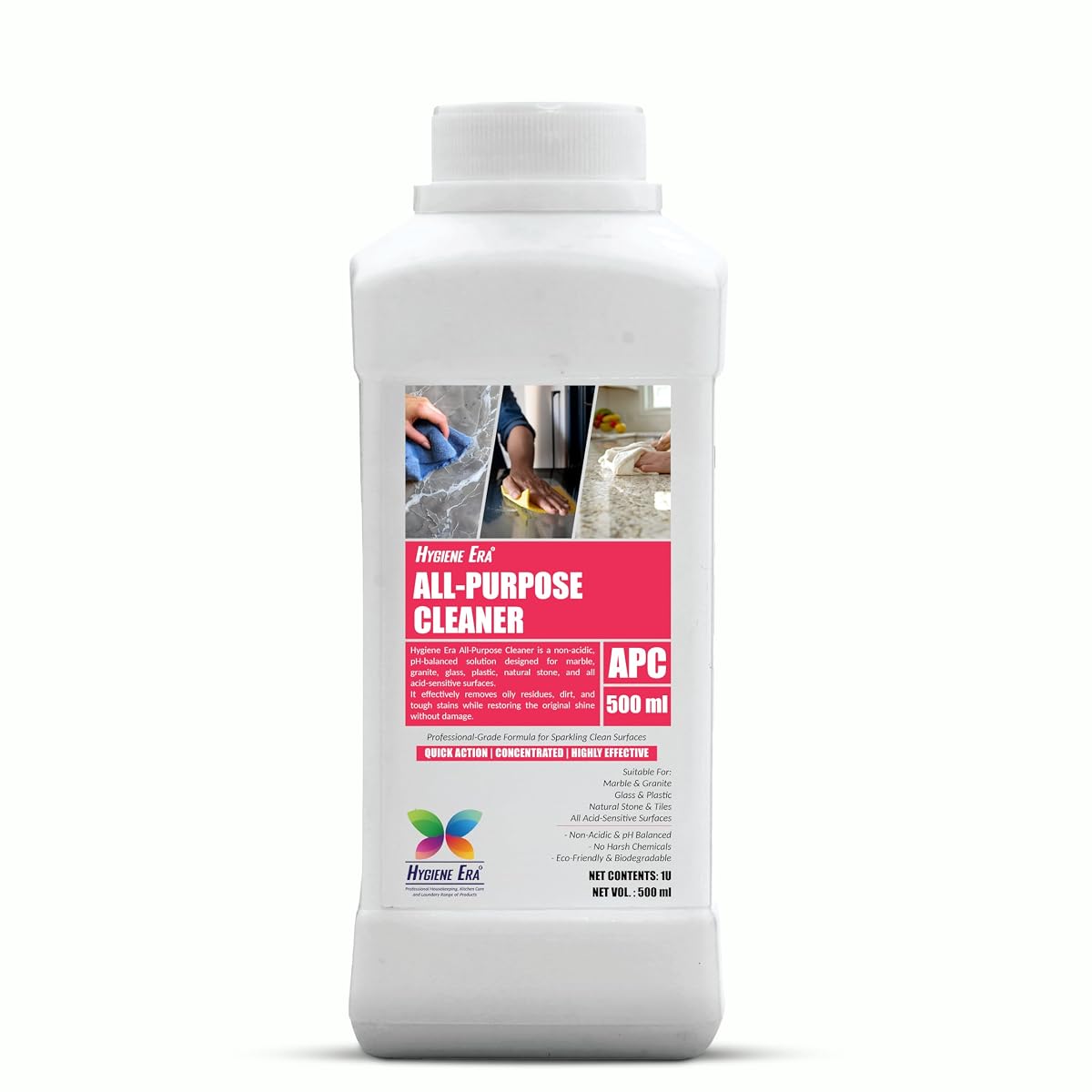 Hygiene Era All-Purpose Cleaner 500ml | Non-Acidic pH Balanced Multi-Surface