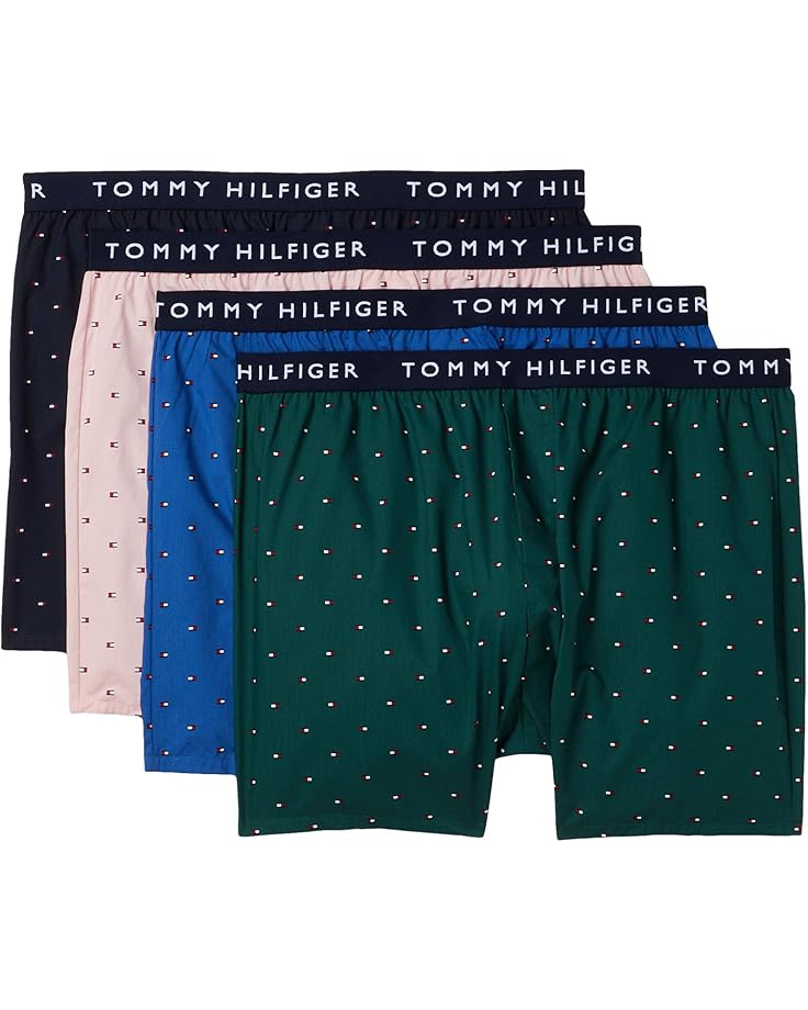 Tommy Hilfiger Woven Cotton Boxer 4-Pack - Main View