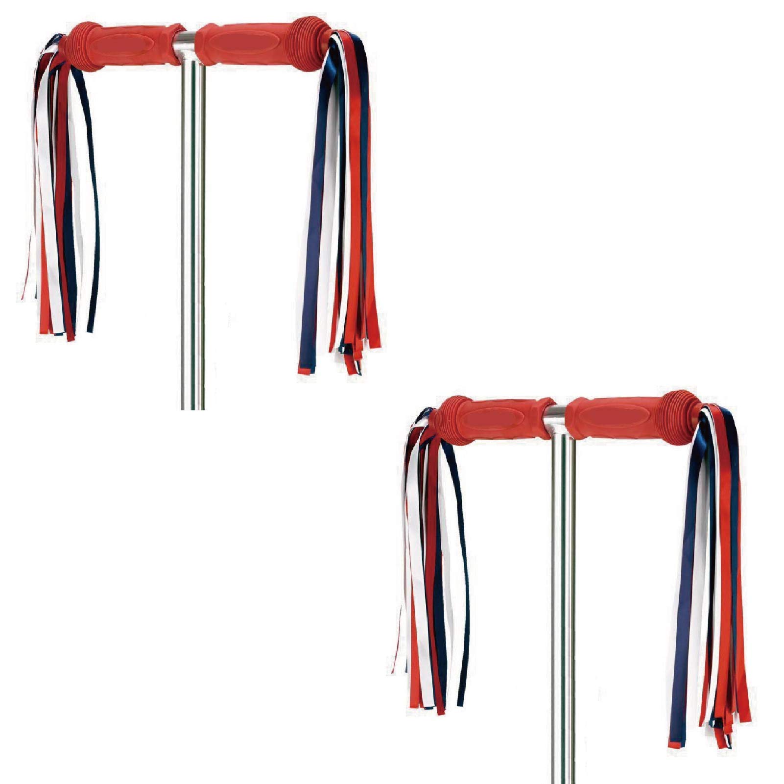 ABSOAR Cycling Colorful Bike Streamers Girls Boys Kids Bicycle Tassel Ribbon Handlebar Scooter Streamer 2 Pairs 18 Bands