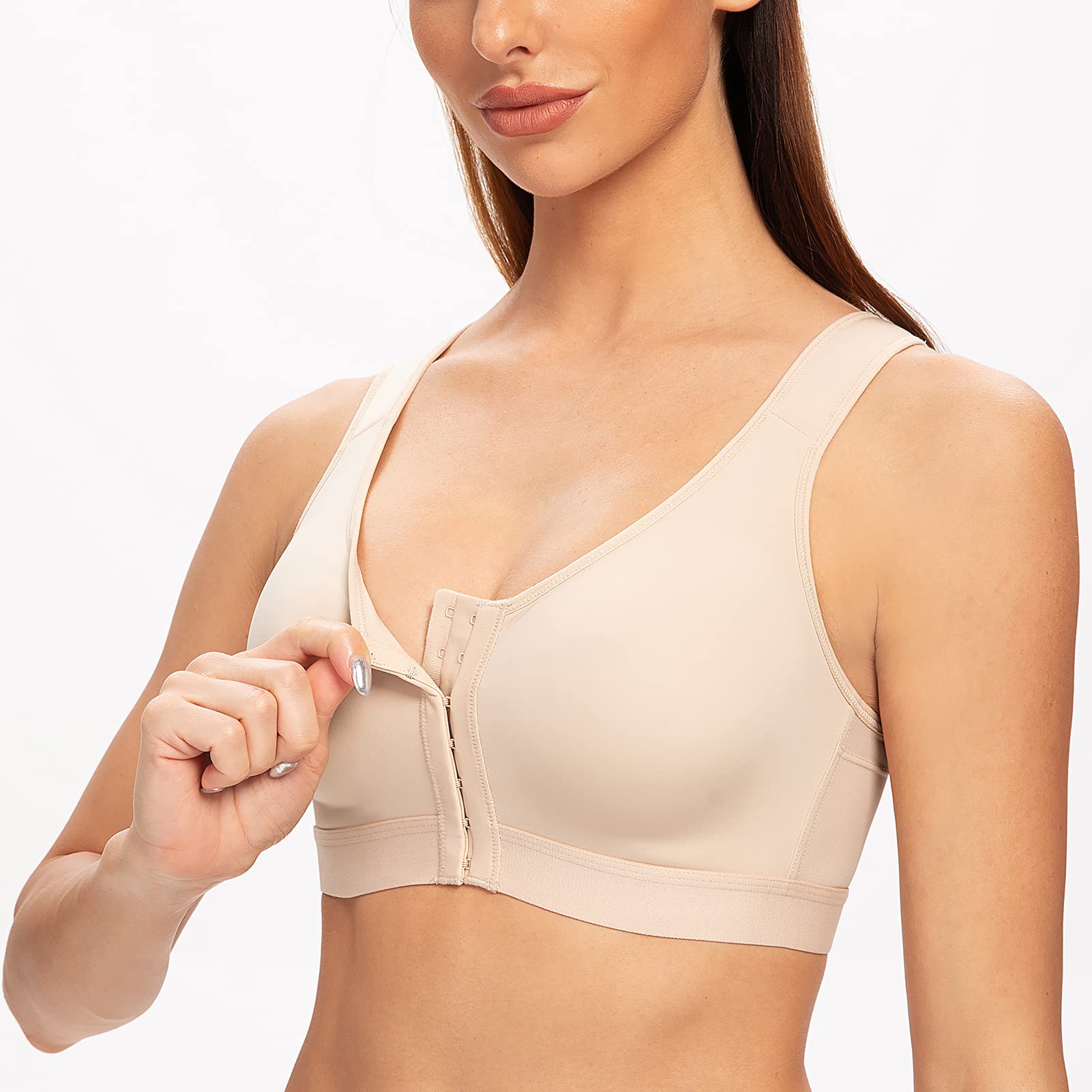 MELENECA Femme Soutien-Gorge Fermeture Devant Posture sans Armatures