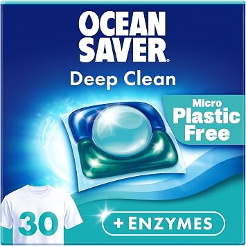 OceanSaver Deep Clean Bio Laundry Detergent Capsules, 30 Washes