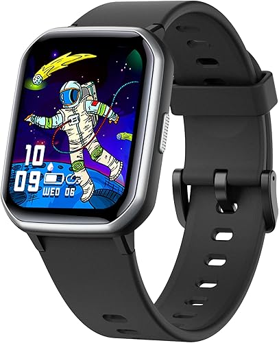 Reloj inteligente para niños, resistente al agua IP68 con cara de 1.5 pulgadas, monitor de sueño de frecuencia cardíaca, 19 modos deportivos,