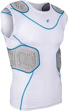 Bull Rush Football Padded Compression Shirt, Boys