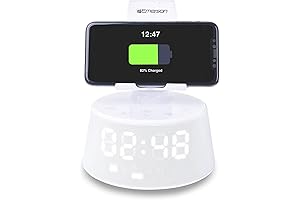 Emerson Bluetooth Speaker Dock: Wireless Charging, Radio, and Alarm Clock