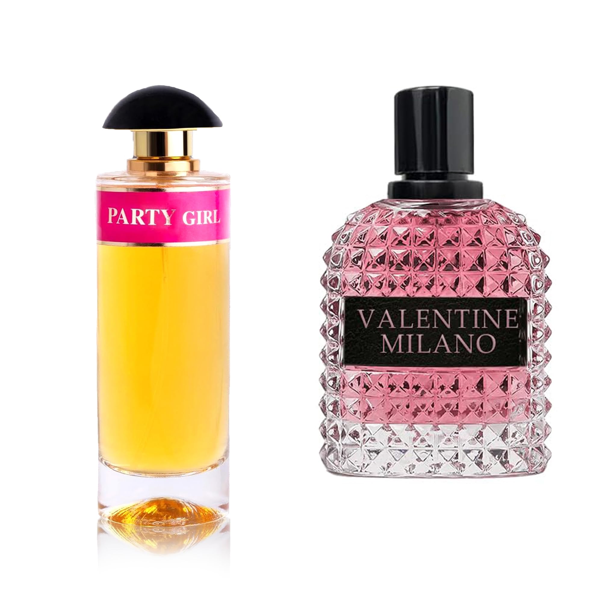 AFLUXE Women's Perfume Combo Set Milano Women&Party Girl Floral Fruity Fragrance Eau De Parfum Elegant 100ml Bottle Natural Spray Each for Daily Used