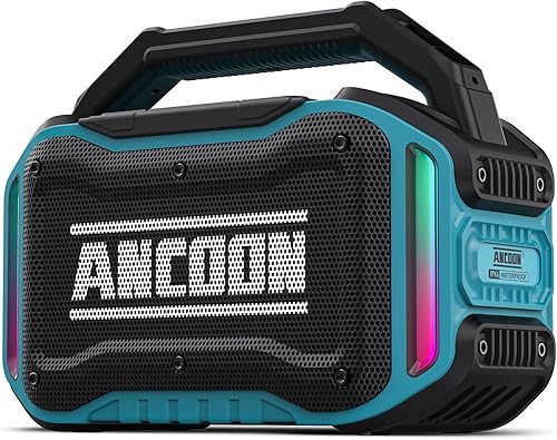 Miniatura 15 de Altavoces Bluetooth Inalámbricos: Altavoz de 80 W (pico) con graves, tiempo de reproducción de 20 horas, IPX6 impermeable, altavoces grandes para el