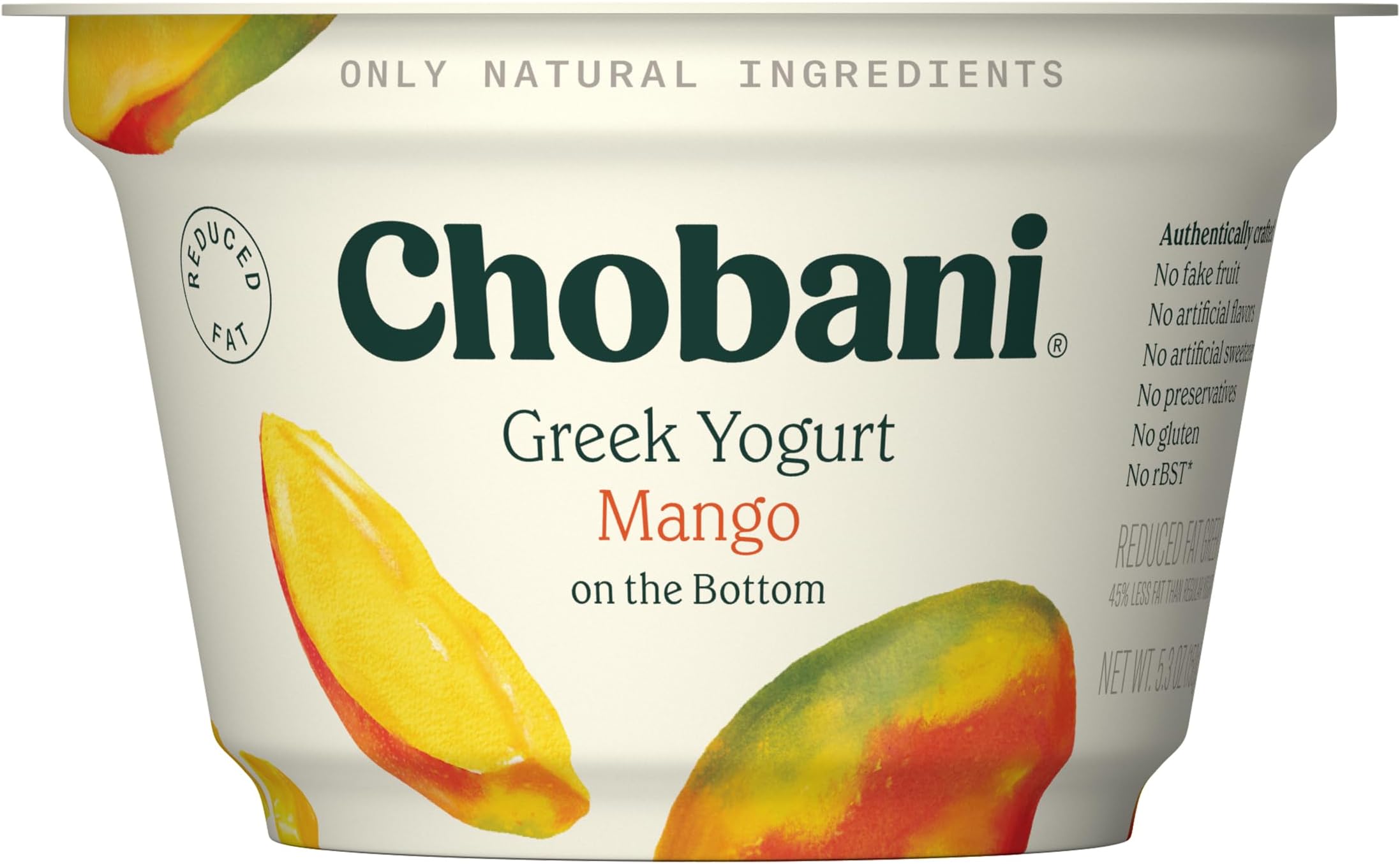 Low-Fat Greek Yogurt Mango on the Bottom 5.3oz