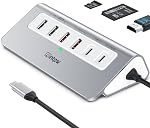 P9 USB C Station d'accueil, intpw 9-in-1 USB C Hub avec 4K HDMI, PD 100W, 3 Type A/C 3.0 5Gbps, 2 Type A 2.0, SD/TF, Aluminium USB Hub pour Ordinateur portable,MacBook, iPad, iPhone 17 Series