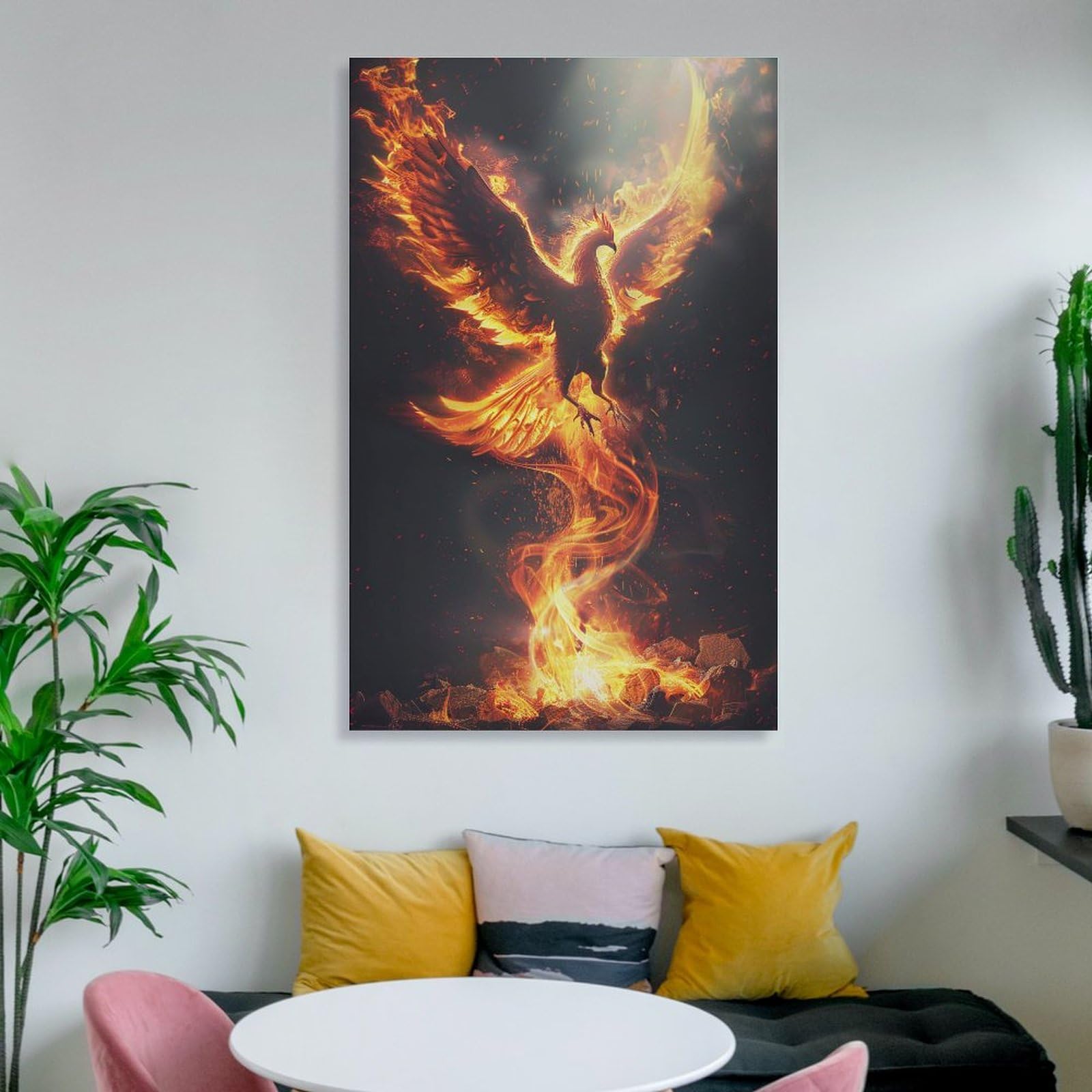 Amazon.com: Cool Flamebird Fantasy Rebirth Bird Phoenix Rising