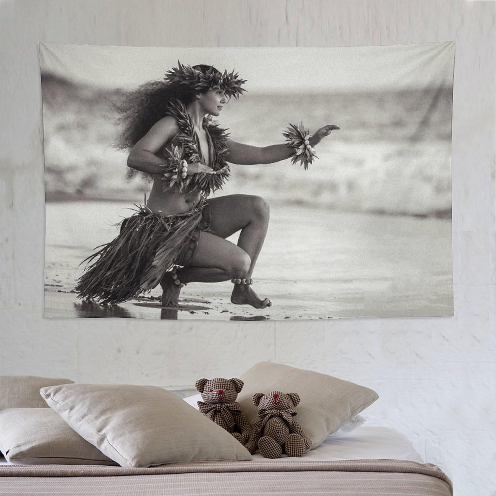 Amazon.co.jp: ハワイアンウーマンフラダンスシュルレアリスムポスター