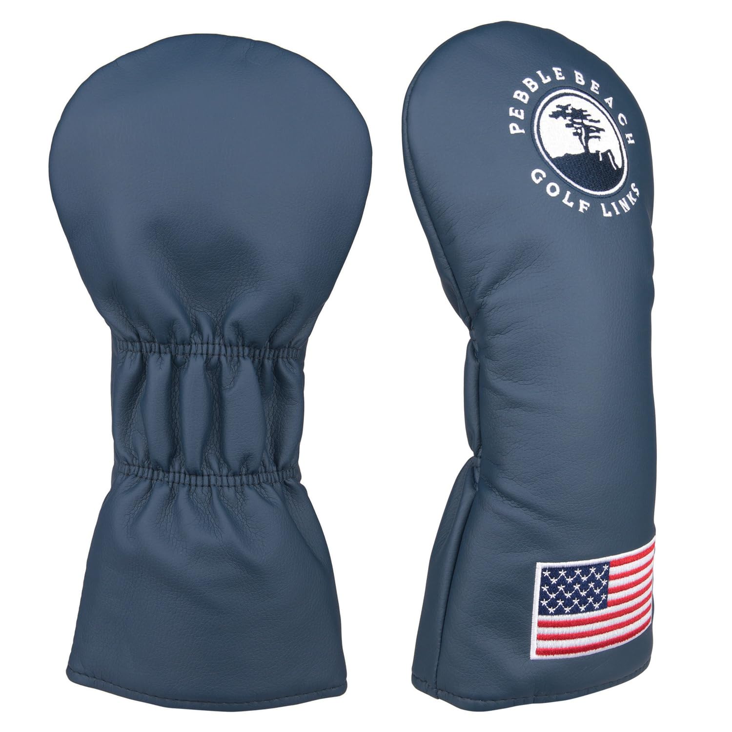 OGECLF Blue Leather with Embroidery Golf Club Driver Fairway Wood Hybrid Head Covers 1 3 5 UT Covers