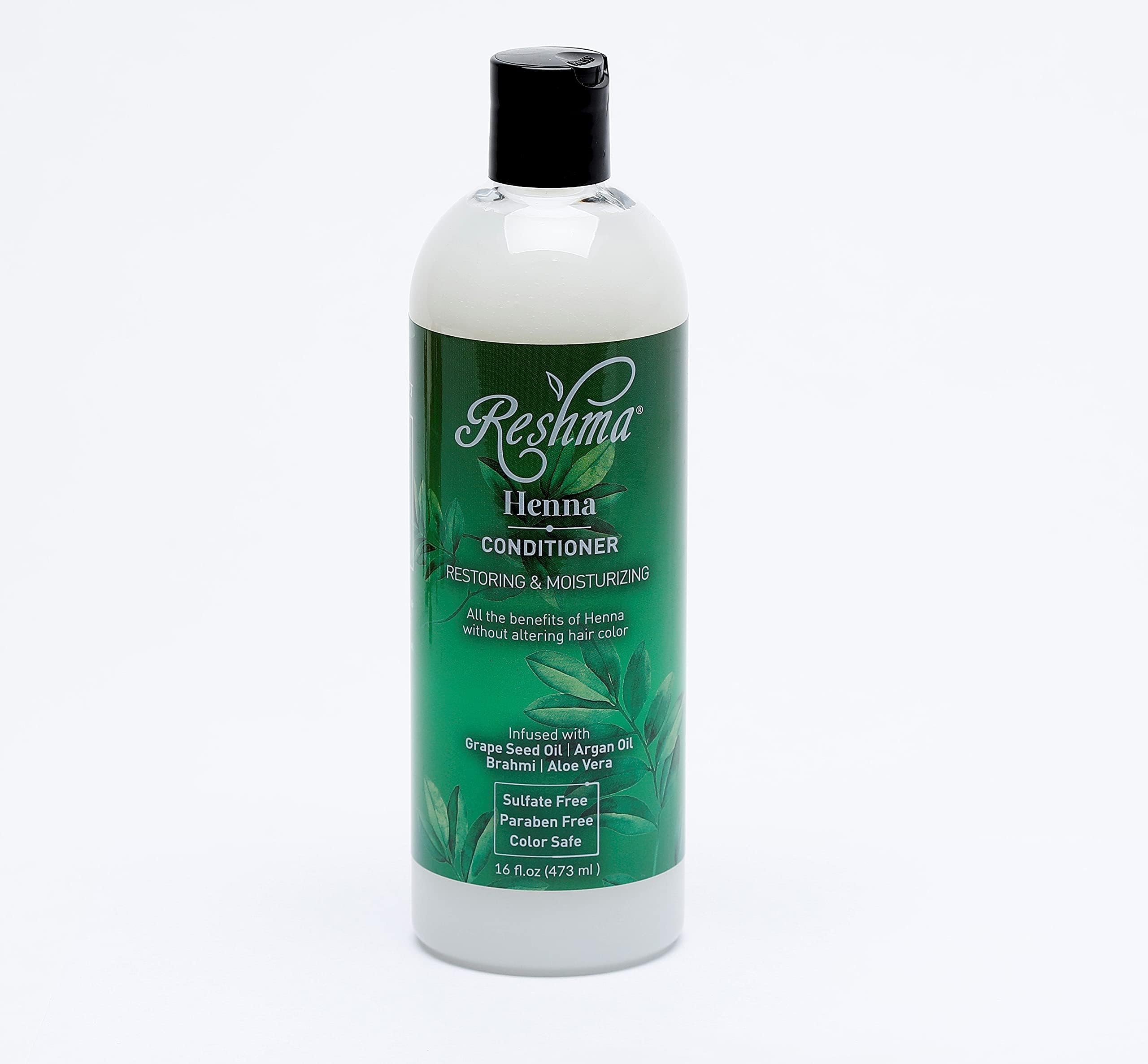 Reshma BeautyConditioner Infused with Henna Oil, Argan Oil, and Grapeseed Oil|Restoring & Moisturizing Shampoo for All Hair Types |Softens Hair| Sulfate Free Paraben Free (Pack Of 1), 16 fl.oz