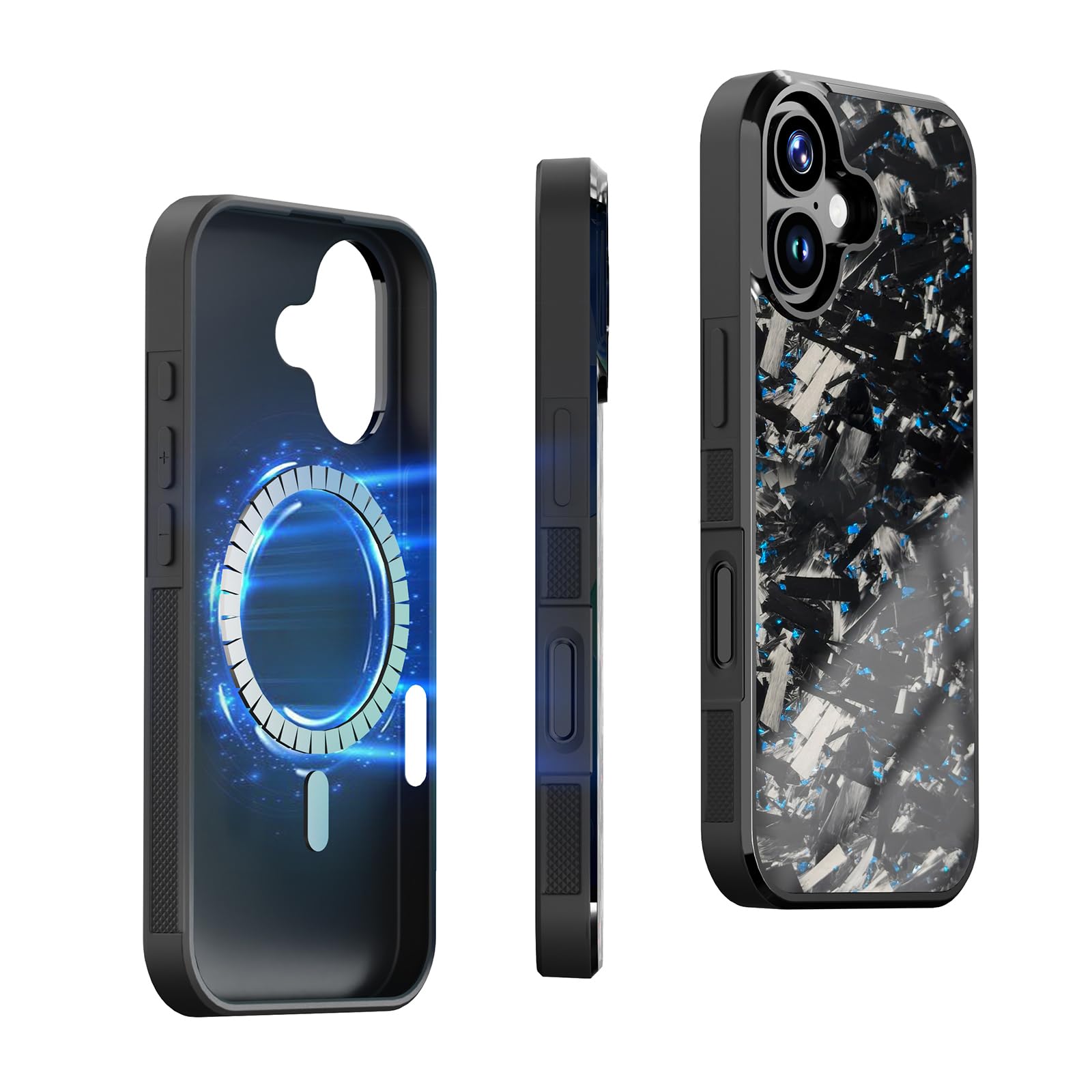 Coque iPhone 17 fibre de carbone forgée luxe Grip Series - 8