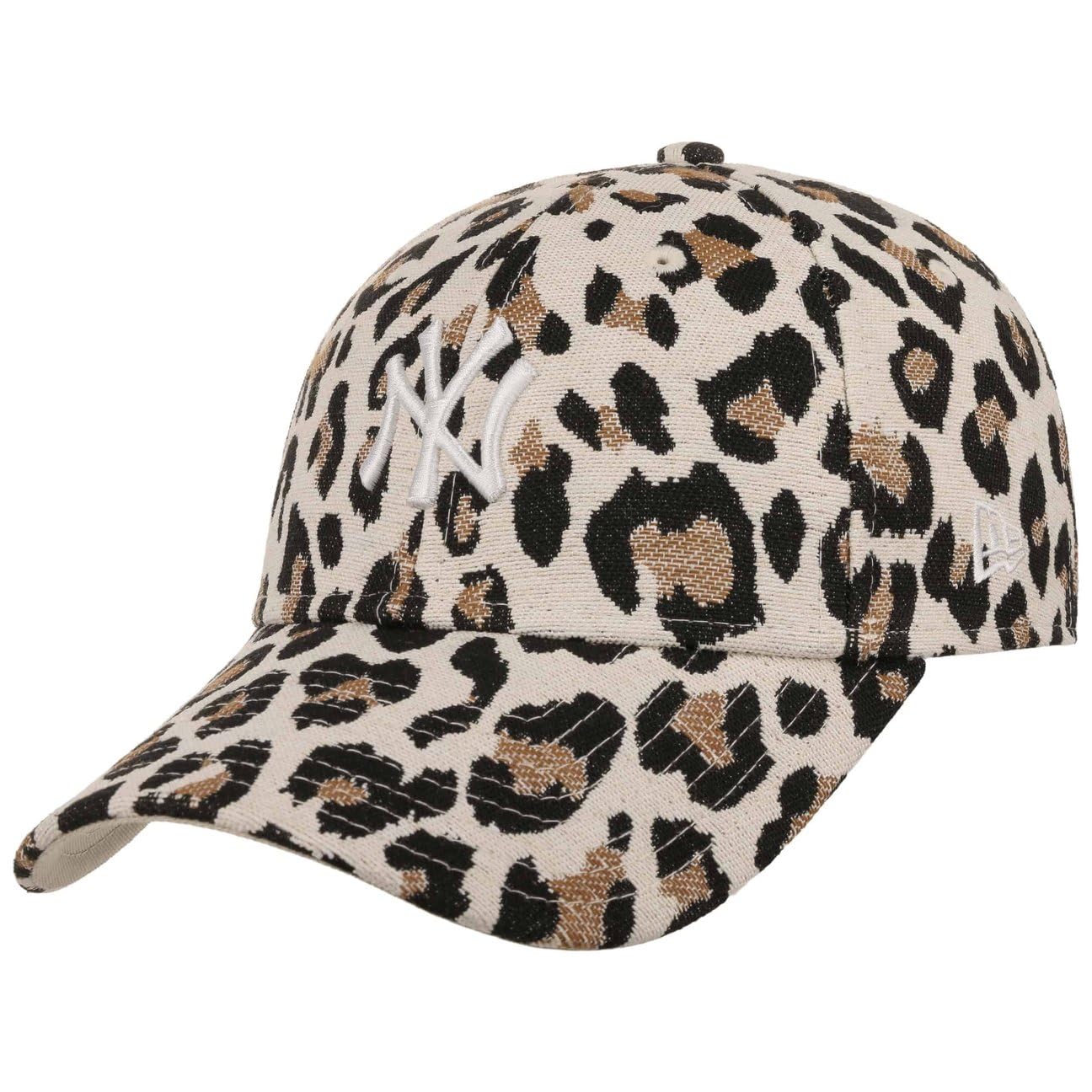 New Era MLB Properties Leo NY CapEra Women - Curved Brim Cap Baseball Strapback Metal Buckle, with Peak All-Season Spring Summer Autumn Winter - One Size Beige