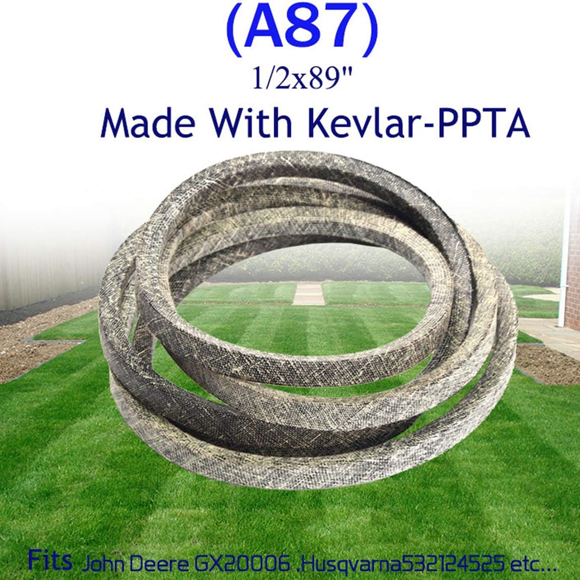 Lawn Mower Tractor Cutting Deck Blades Drive Belt for AYP 174369, 180808, 532180808; Craftsman 33908;Husqvarna 531300771 - Image 5
