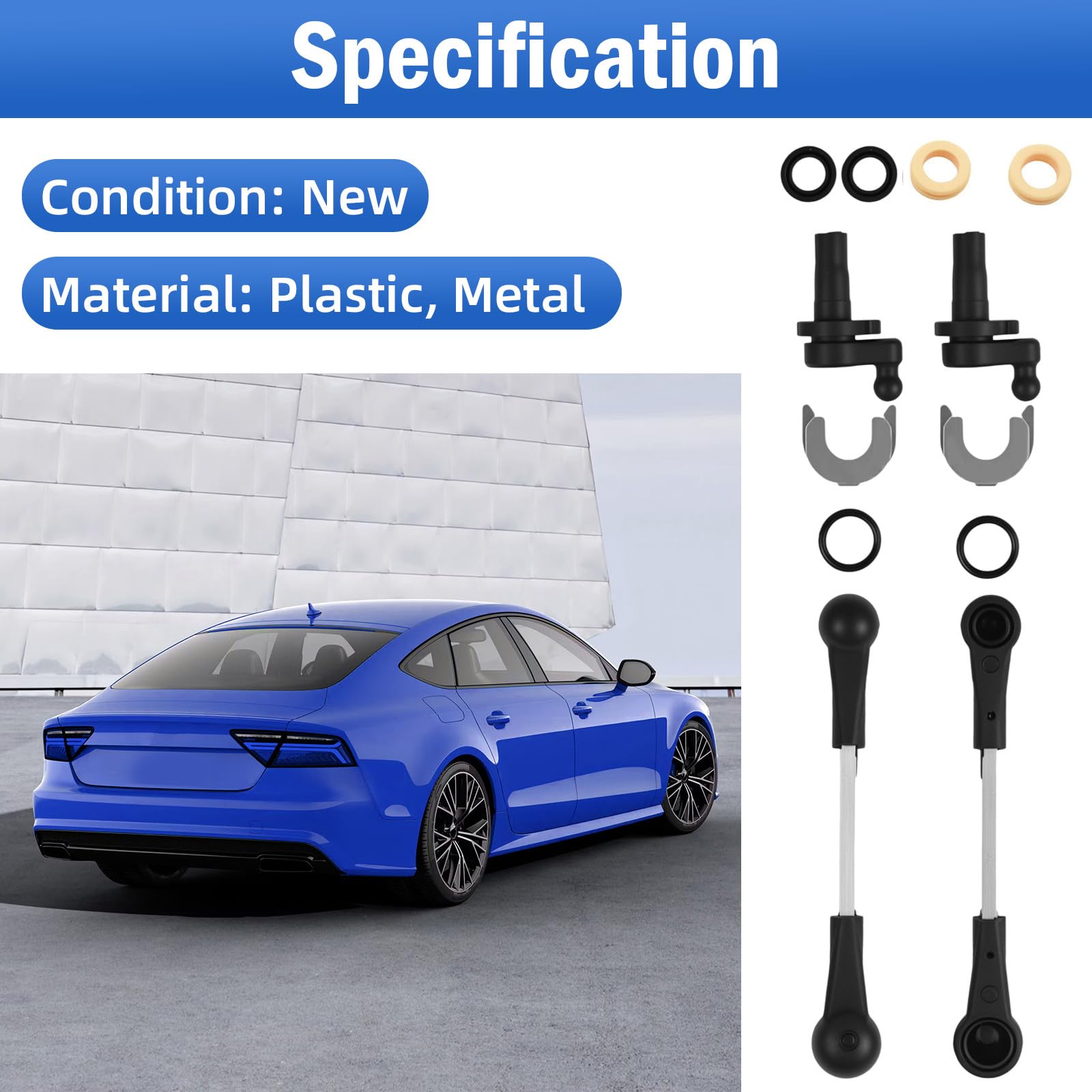 MASO Kit di riparazione per collettore di aspirazione 059129711, 059198212 adatto per V M/AUD1 A4 A5 A6 A7 A8 Q5 Q7