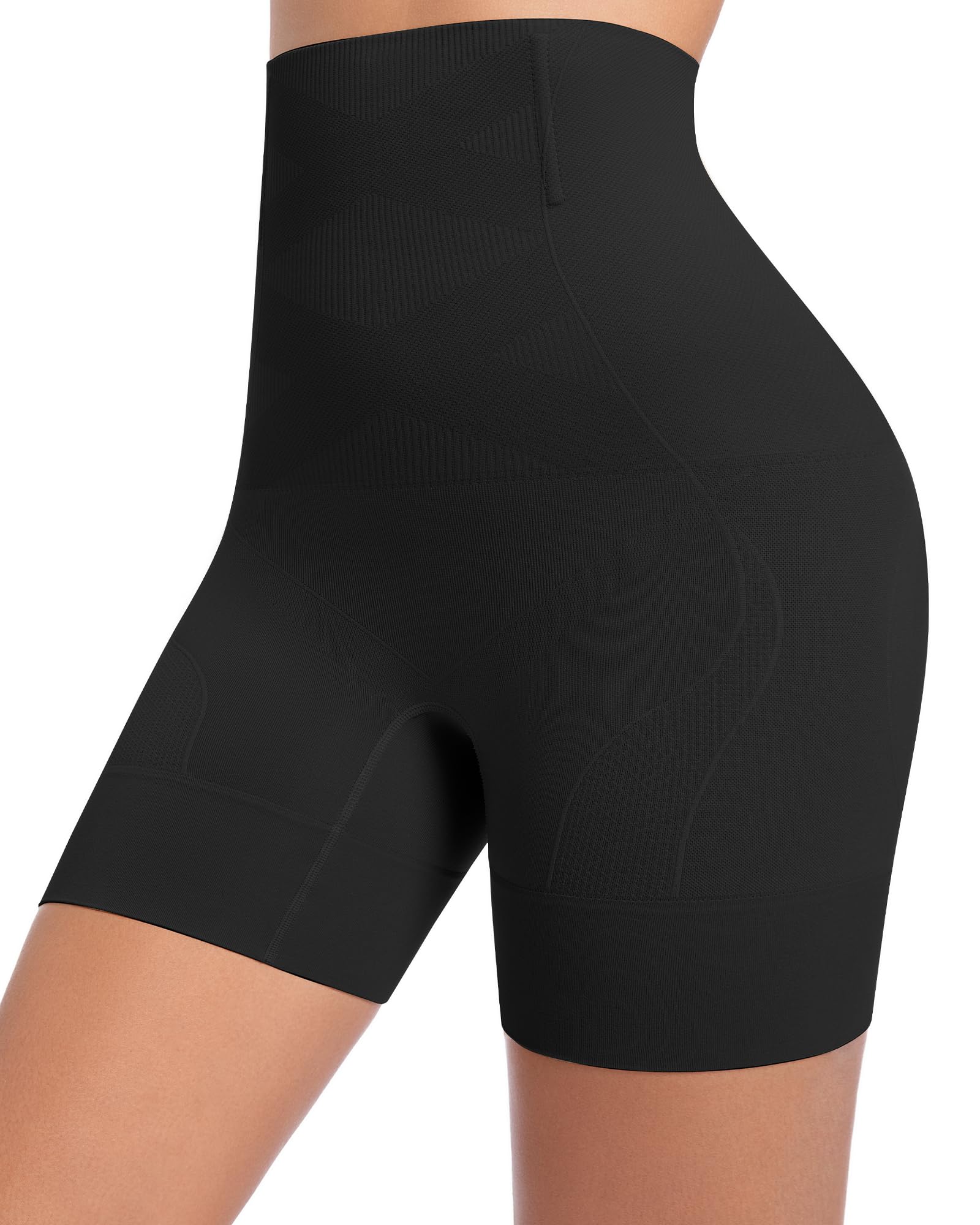 YADIFEN Bauchweg Unterhose Damen Hohe Taille Shapewear mit Doppelschichtiger Druckunterstützung, Starke Bauchkontrolle Figurformende Unterwäsche Atmungsaktiv Bequem Miederpants