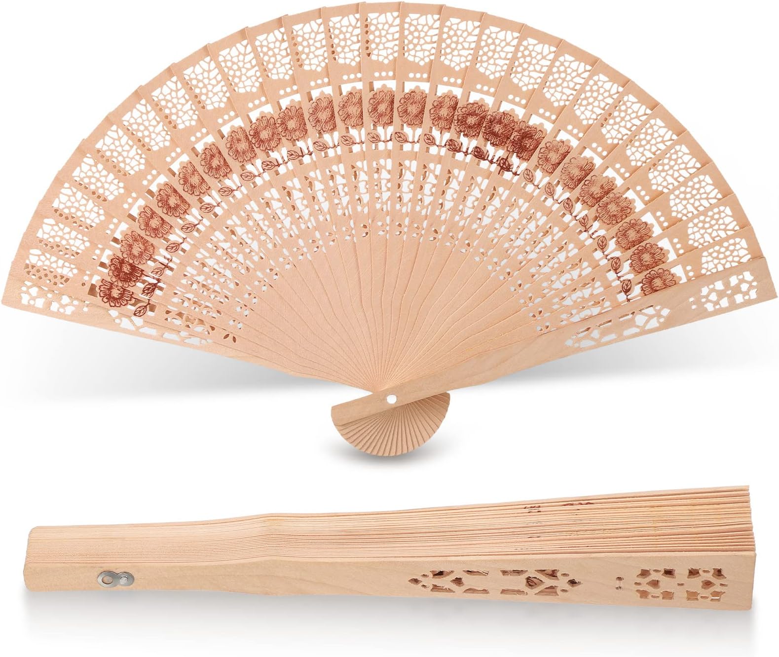 Fisura - Originale ventaglio f*cking Hot. Ventilatore a Mano in Legno Moderno e Divertente. Ventaglio Multicolore sfumato. Si Illumina al Buio. Misure: 42,5 x 23 cm. Legno e Tessuto