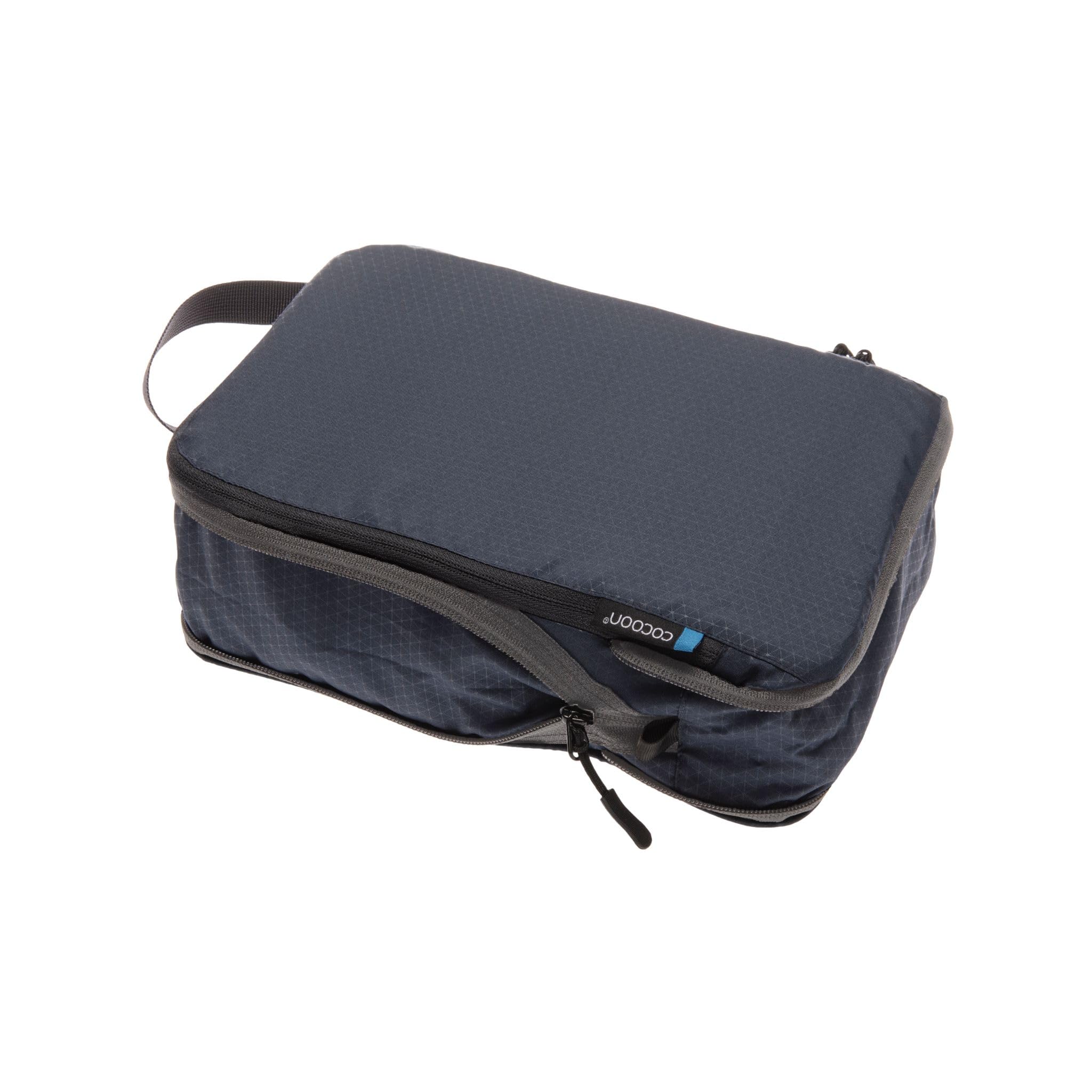 Cube de compression de voyage Cocoon Squeezer taille L bleu gris pour bagage sans plis