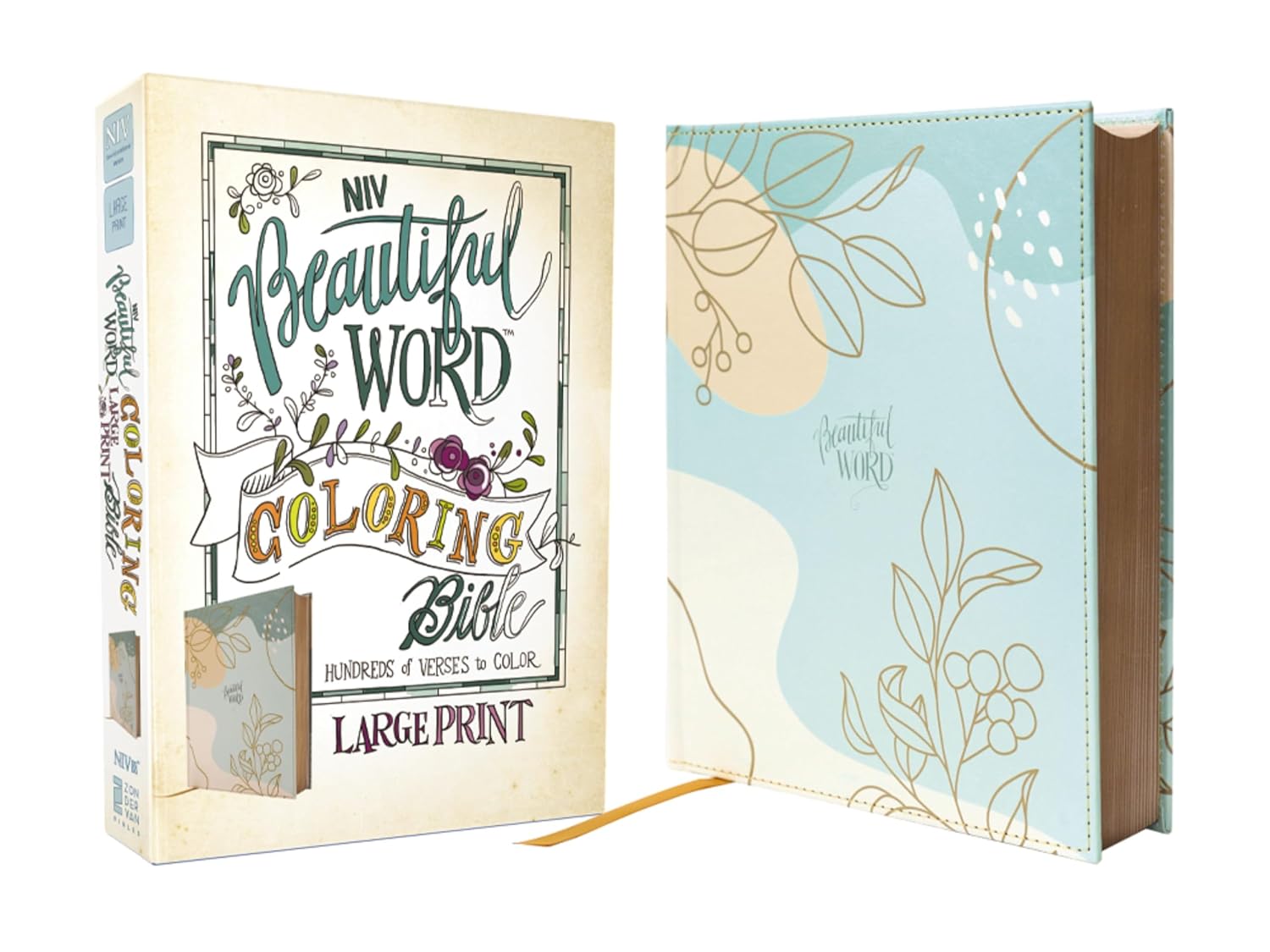 NIV, Beautiful Word Coloring Bible, Large Print, Leathersoft over Board, Teal: Hundreds of Verses to Color      Imitation Leather – Large Print, October 14, 2025