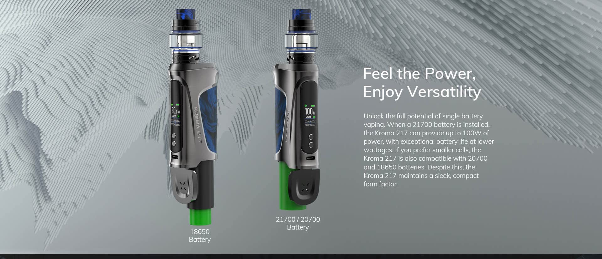 Innokin Kroma 217 Z Force Kit Cigarrillo electrónico 100W Caja MOD Vape 5ml  Tanque Atomizador Ajuste ZF Z Force Coil Vaporizador (Stealth Black) :  Amazon.es: Electrónica