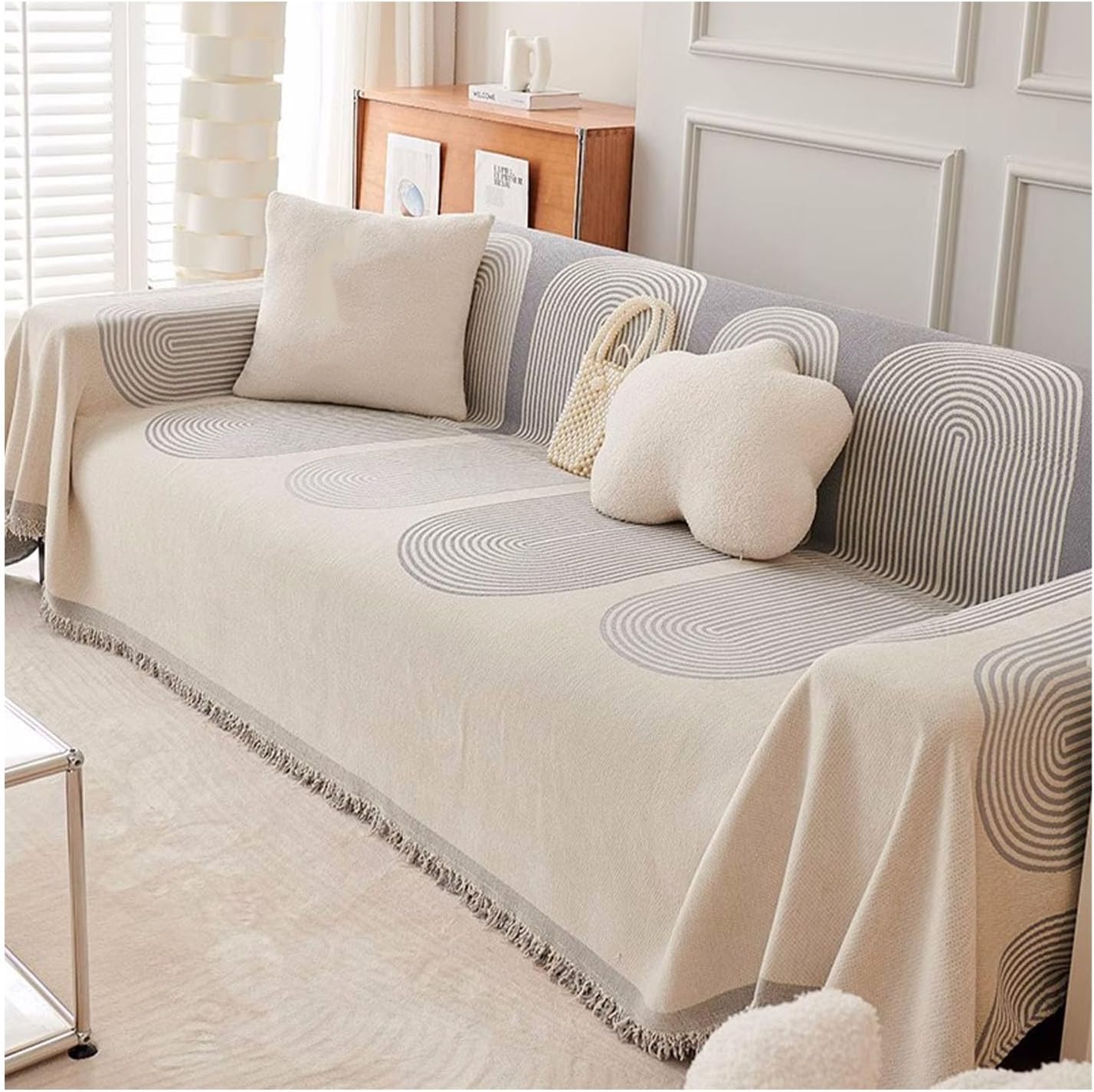 Hawtrytoa Double Sided Chenille Sofa Cover,Chenille Double Sided Sofa