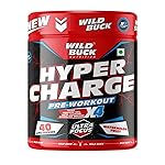 WILD BUCK Wild Pre-X4 Hardcore Pre-Workout Supplement Powder with Creatine Monohydrate,Arginine AAKG,Beta-Alanine,Explosive Muscle Pump,Caffeinated -For Unisex[40 Servings,Watermelon Twist],4.25 grams