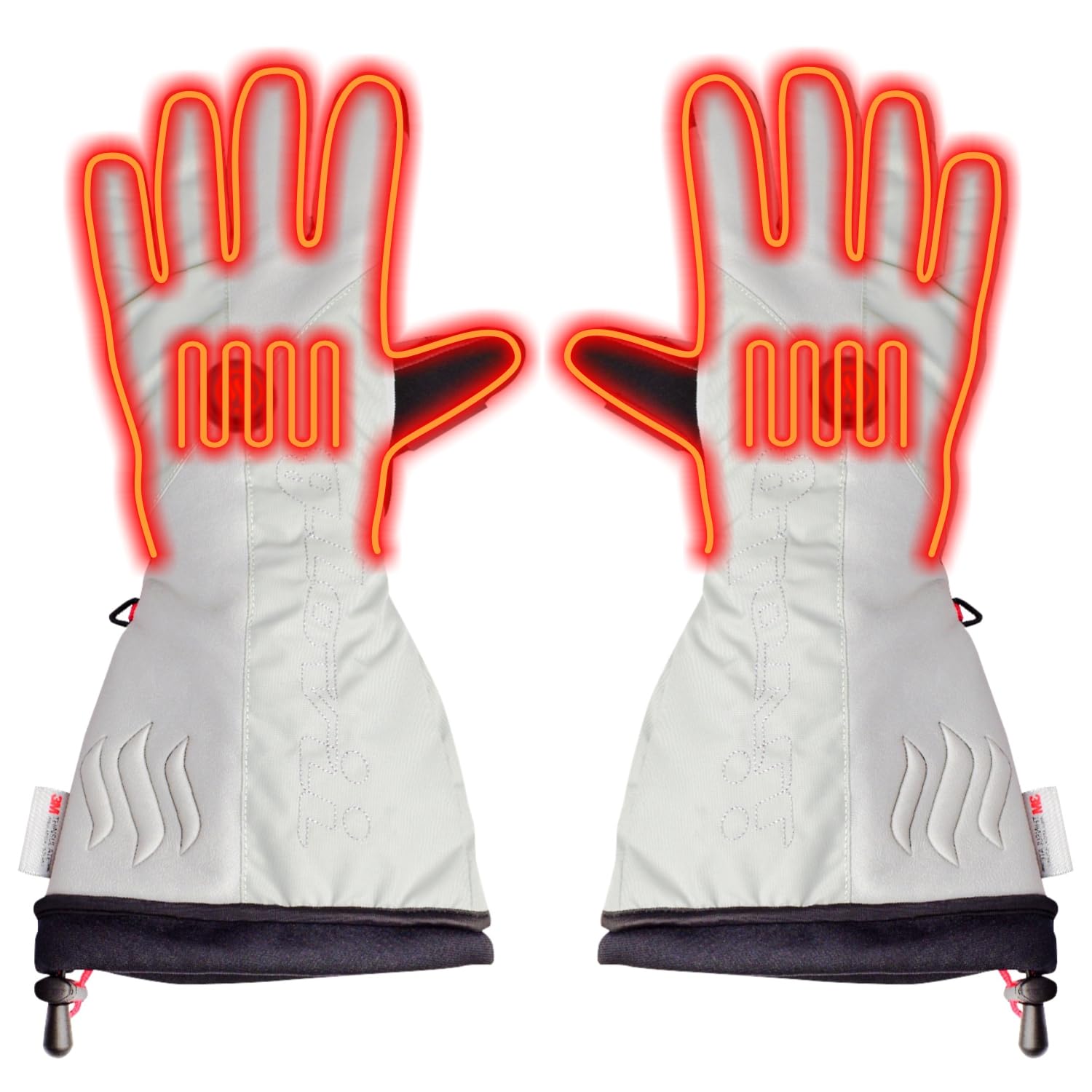 Akku Beheizte Thermoaktive Universalhandschuhe mit Wasserdichtem Bezug