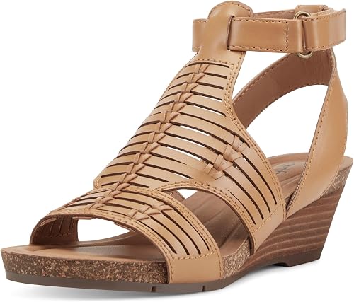 Earth® Helodie Wedge Sandals, Dark Natural 120, 6 M