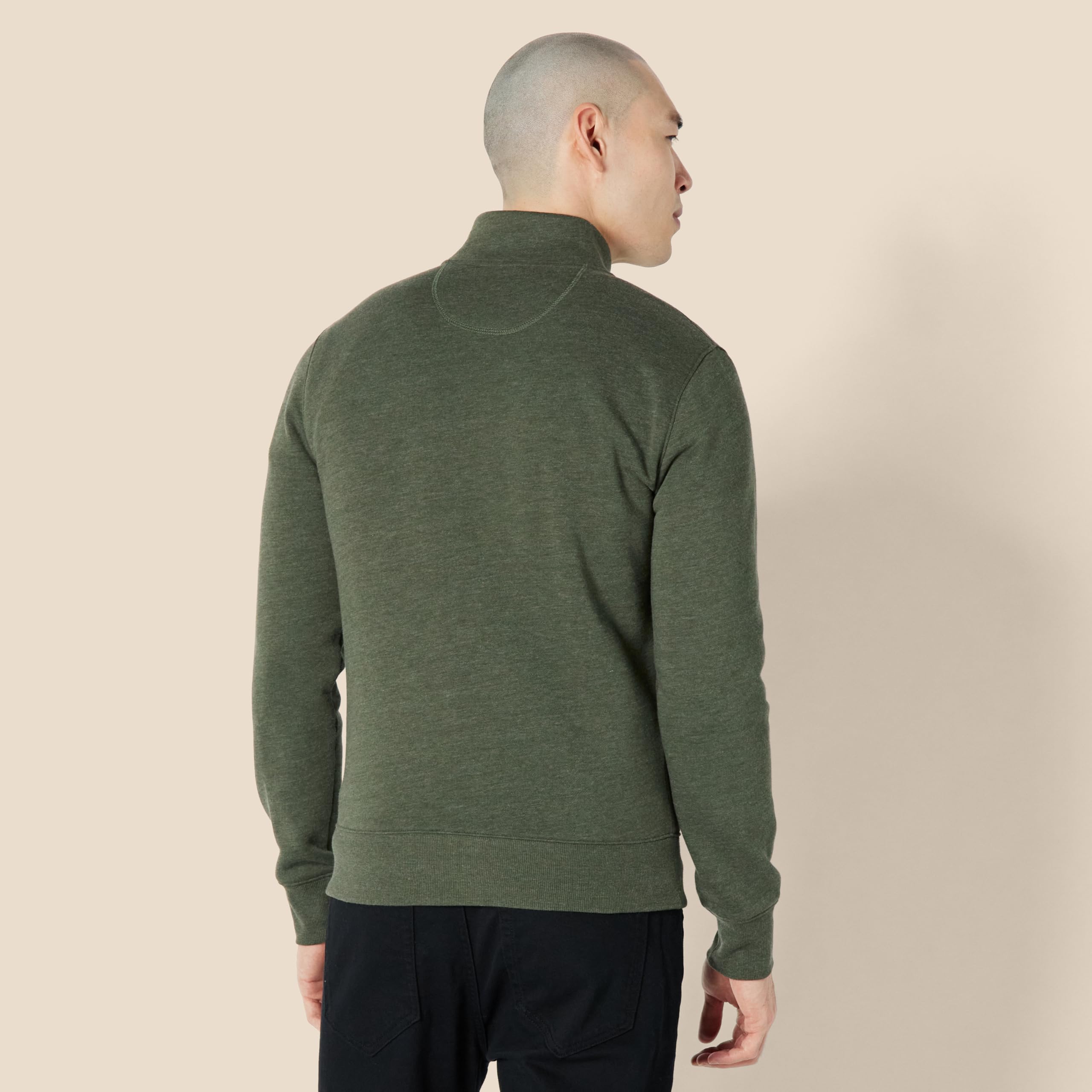 Amazon Essentials Felpa con Collo a Lupetto con Cerniera Integrale Uomo