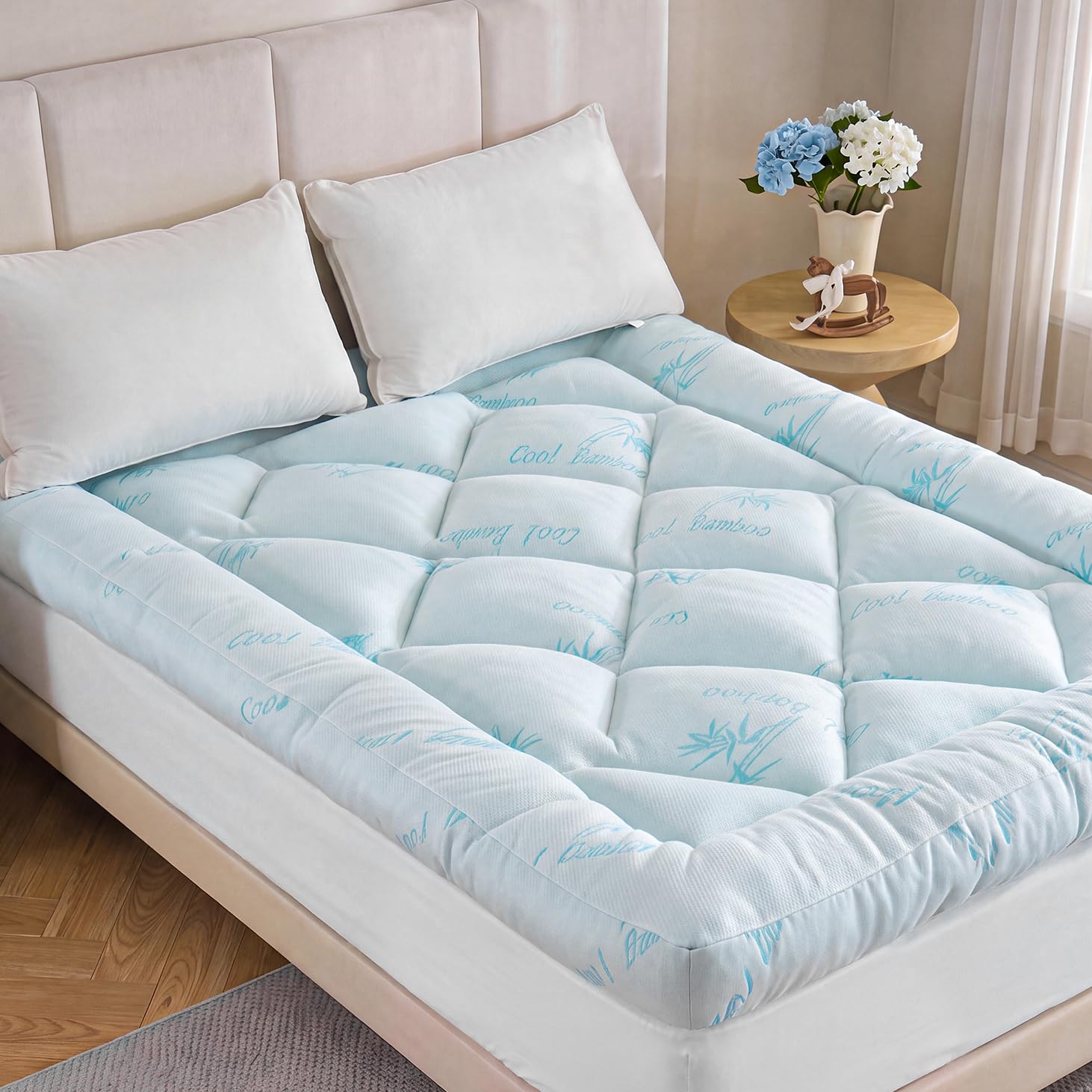 DOWNCOOL 5 Inch Cooling Queen Mattress Topper