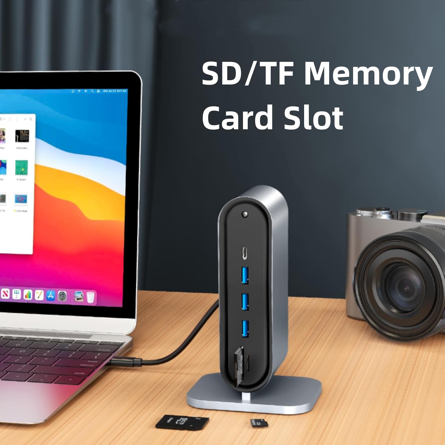 USB-C Docking Station, 12 in 1 Laptop Docking Station with 4K@30HZ, VGA, USB3.0 * 4, RJ45, 100W PD, SD/TF Card, 3.5mm Audio for iPhone 15/Mac/Dell/HP/Surface/Steam Deck…