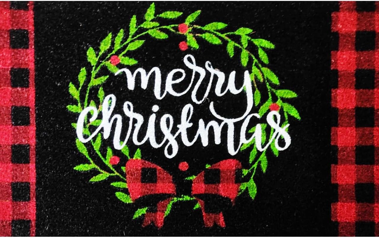 Briarwood Lane Christmas Wreath Medium Coir Doormat 24 x 36
