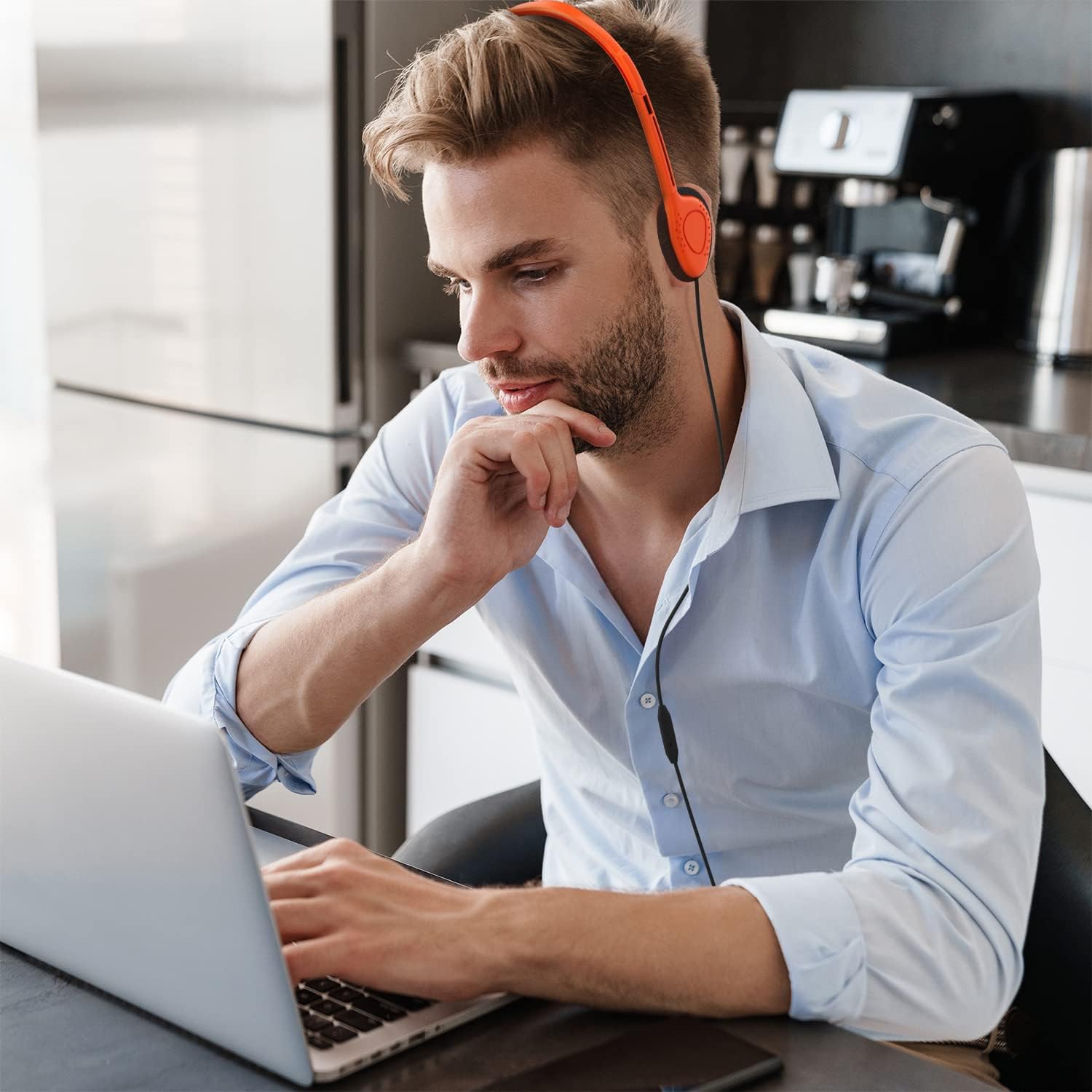 Maeline Bulk On Ear Student Headphones with Microphone for Library, School, Classroom, Airplane, Kids Online Learning and Travel, 3.5 mm Headphone Plug - 20 Pack - Multi Color