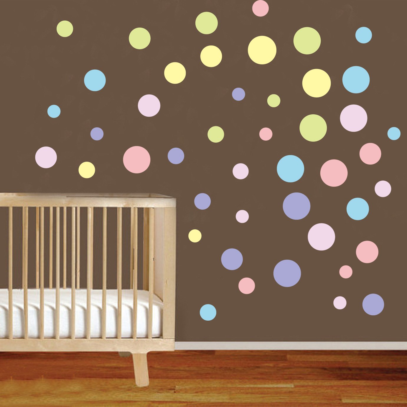 Set 124 pezzi adesivo da parete a pois irregolari Baby Nursrey camera dei bambini disegnato a mano a pois adesivo da parete camera da letto sala giochi Viny Decor
