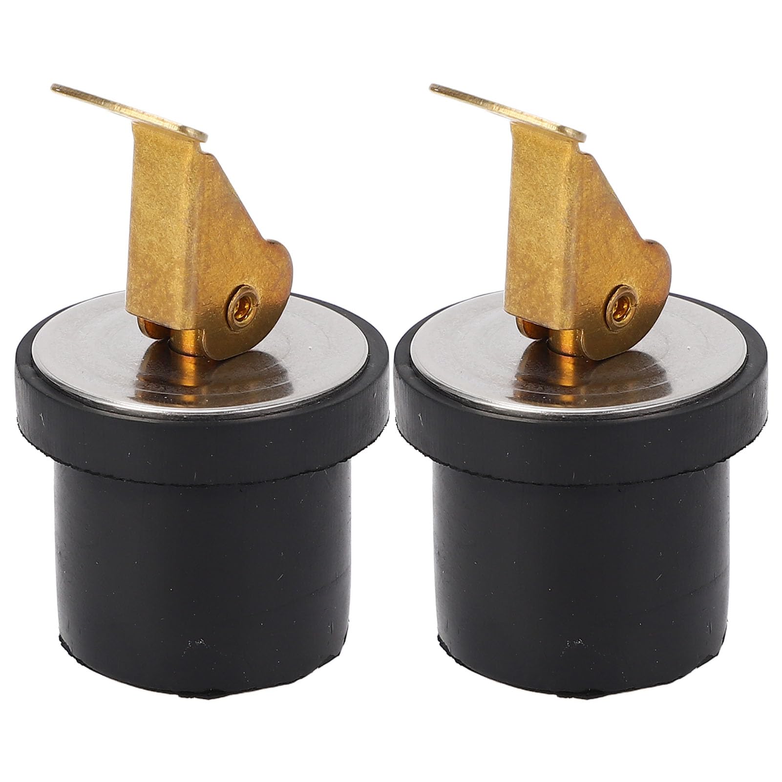 Bouchon de Vidange en Laiton Marine, 19mm, 2 Pièces, Construction Durable, Joint Étanche, pour Bateaux et Yachts