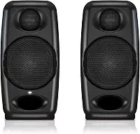 IK Multimedia Monitor iLoud Micro Monitor portátil de 50 watts, Bluetooth, monitores de referência para estúdio, alto-falantes duplos para produção musical, mixagem, masterização, composição, produção