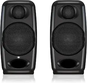 IK Multimedia Monitor iLoud Micro Monitor portátil de 50 watts, Bluetooth, monitores de referência para estúdio, alto-falantes duplos para produção musical, mixagem, masterização, composição, produção