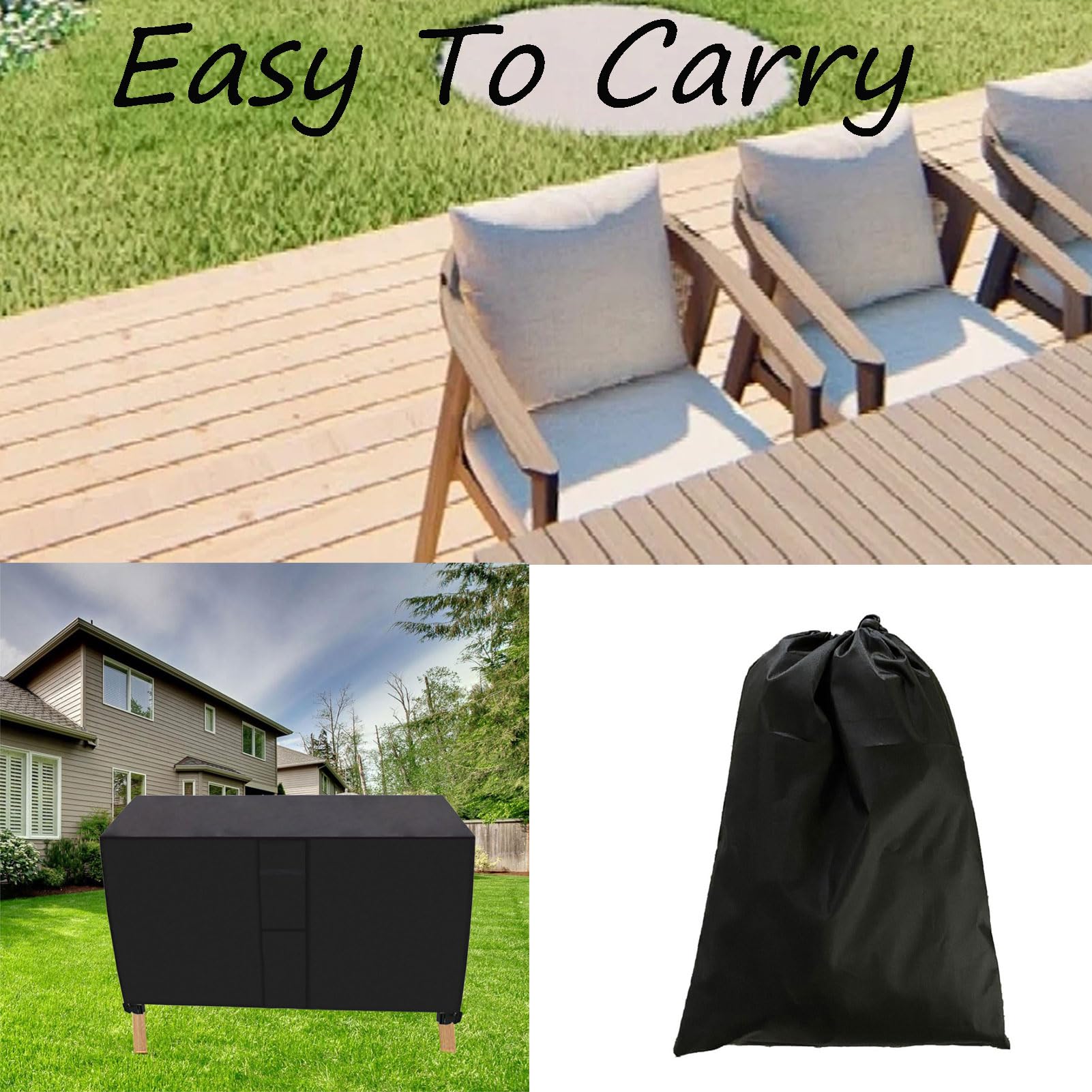 Conjuntos de Muebles Cubierta Impermeable 213x132x74cm, Funda para Muebles de Exterior Cubierta Protectora, Cubierta de Conjunto de Muebles, Unda Protectora Oxford Impermeable