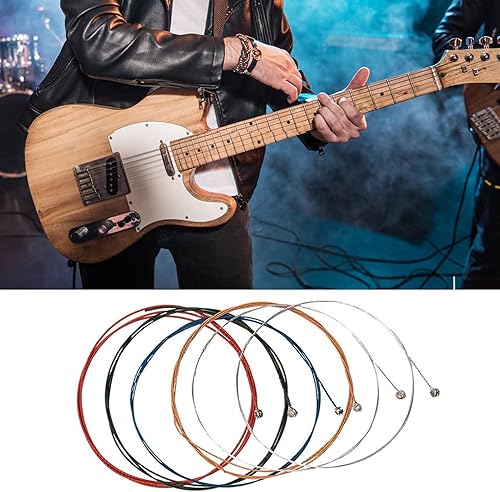 Miniatura 3 de NaturalStee - Juego de 6 cuerdas para guitarra acústica de bronce con 6 cuerdas, guitarra acústica revestida con bronce fosforado (juego de 6